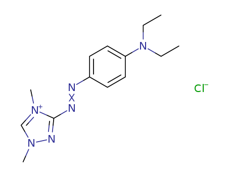 4H-1,2,4-Triazolium,3-[2-[4-(diethylamino)phenyl]diazenyl]-1,4-dimethyl-, chloride (1:1)