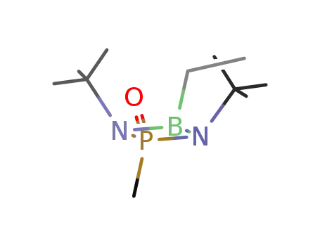 Molecular Structure of 97536-01-1 (1,3-di-tert-butyl-4-ethyl-2-methyl-1,3,2,4-diazaphosphaboretidine-2-oxide)
