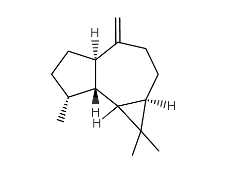 Molecular Structure of 14682-42-9 (1H-Cycloprop[e]azulene,decahydro-1,1,7-trimethyl-4-methylene-, (1aR,4aS,7S,7aR,7bS)-)