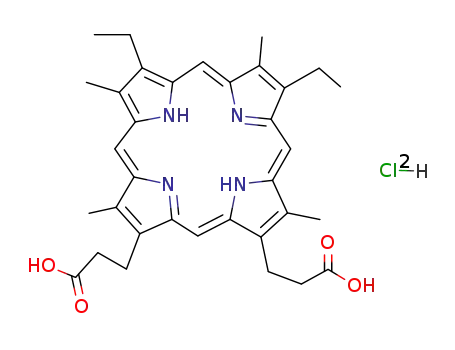 Molecular Structure of 68938-72-7 (MESOPORPHYRIN IX DIHYDROCHLORIDE)