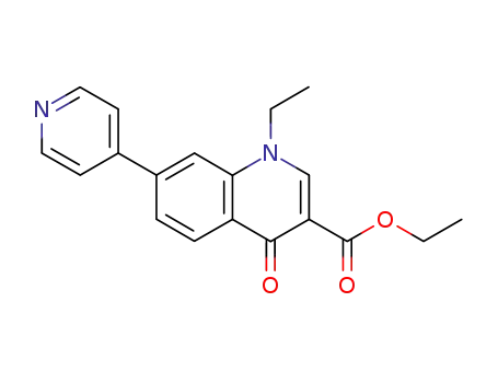 Ethyl 1-ethyl-1,4-dihydro-4-oxo-7-(4-pyridyl)quinoline-3-carboxylate