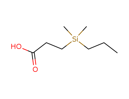 Propanoic acid,3-(dimethylpropylsilyl)- cas  73013-36-2