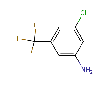 Molecular Structure of 69411-05-8 (3-AMINO-5-CHLOROBENZOTRIFLUORIDE)
