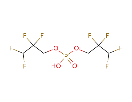 Molecular Structure of 358-33-8 (bis(1,1,3-trihydroperfluoropropyl) hydrogen phosphate)