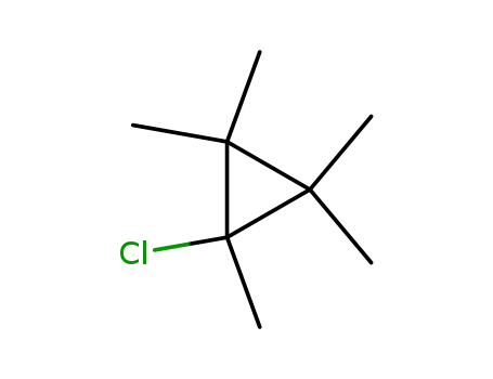 Molecular Structure of 21181-48-6 (Cyclopropane, chloropentamethyl-)