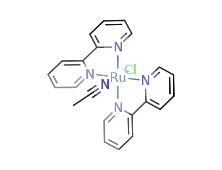 chloro(acetonitrile)bis(2,2'-bipyridyl)ruthenium(II)<sup>(1+)</sup>