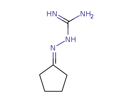 Molecular Structure of 4364-76-5 (1-[2-(DIAMINOMETHYLENE)HYDRAZONO]CYCLOPENTANE)