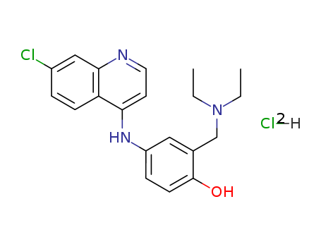 Phenol,4-[(7-chloro-4-quinolinyl)amino]-2-[(diethylamino)methyl]-, hydrochloride (1:2)