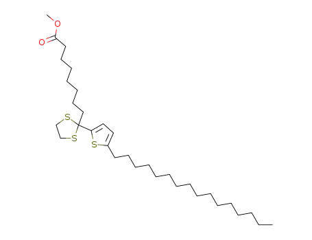8-[2-(5-Hexadecyl-thiophen-2-yl)-[1,3]dithiolan-2-yl]-octanoic acid methyl ester