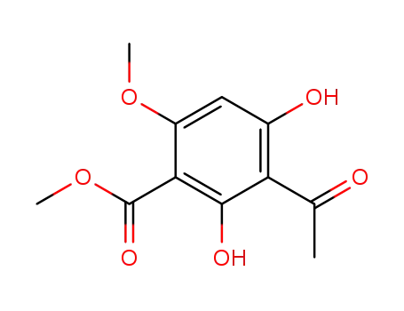 3-acetyl-2,4-dihydroxy-6-methoxy-benzoic acid methyl ester