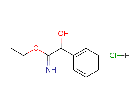 Benzeneethanimidicacid, a-hydroxy-, ethyl ester,hydrochloride (1:1) cas  57766-02-6