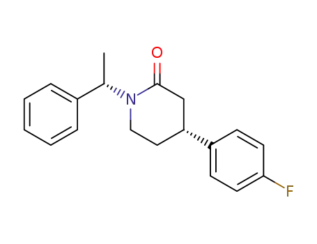 (4R,1'S)-4-(4-fluorophenyl)-1-(1'-phenylethyl)piperidin-2-one