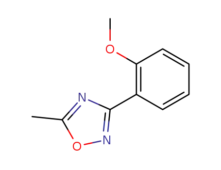 Molecular Structure of 126578-35-6 (3-(2-methoxy-phenyl)-5-methyl-[1,2,4]oxadiazole)