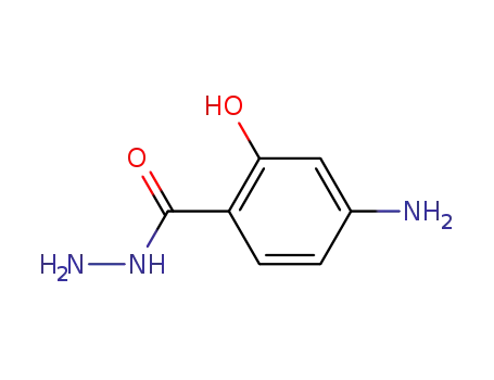 Molecular Structure of 6946-29-8 (4-Amino-2-hydroxybenzenecarbohydrazide)