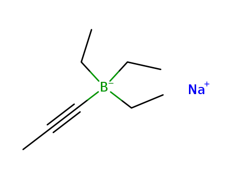 Molecular Structure of 14949-99-6 (sodium triethyl-1-propinylborate)