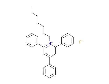 1-heptyl-2,4,6-triphenyl-pyridinium; fluoride