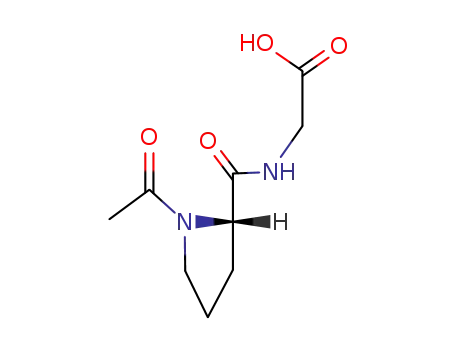 Molecular Structure of 68060-69-5 (N-(N-acetyl-L-prolyl)-glycine)