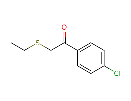 Molecular Structure of 115505-07-2 (Ethanone, 1-(4-chlorophenyl)-2-(ethylthio)-)