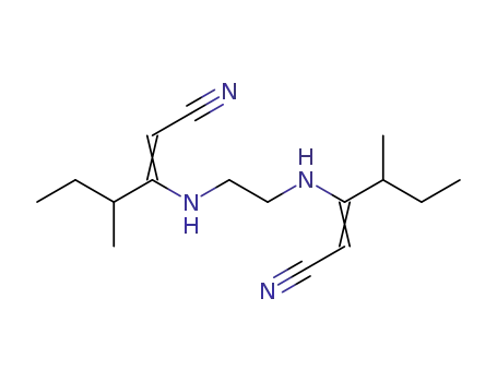 Molecular Structure of 87439-92-7 (4,7-diaza-3,8-di(1-methylpropyl)deca-2,8-diene-1,10-dinitrile)