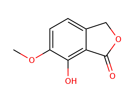Molecular Structure of 29809-16-3 (7-hydroxy-6-methoxyphthalide)