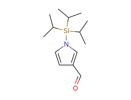 Molecular Structure of 90971-76-9 (1H-Pyrrole-3-carboxaldehyde, 1-[tris(1-methylethyl)silyl]-)