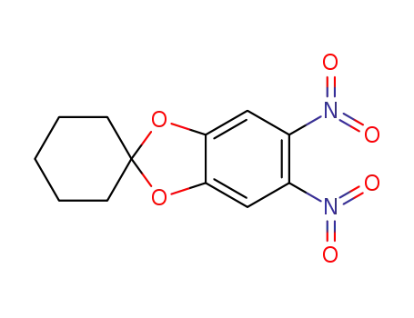 Molecular Structure of 68239-08-7 (5,6-dinitrospiro[1,3-benzodioxole-2,1'-cyclohexane])