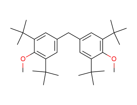 Molecular Structure of 32465-70-6 (bis(3,5-di-tert-butyl-4-methoxyphenyl)methane)