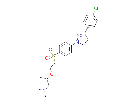 1-Propanamine,2-[2-[[4-[3-(4-chlorophenyl)-4,5-dihydro-1H-pyrazol-1-yl]phenyl]sulfonyl]ethoxy]-N,N-dimethyl-