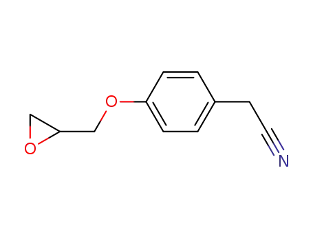 Molecular Structure of 35198-42-6 (4-(2-OxiranylMethoxy)benzeneacetonitrile)