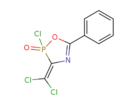 Molecular Structure of 77113-14-5 (azlactone of (1-benzamido-2,2-dichlorovinyl)phosphonochloridic acid)