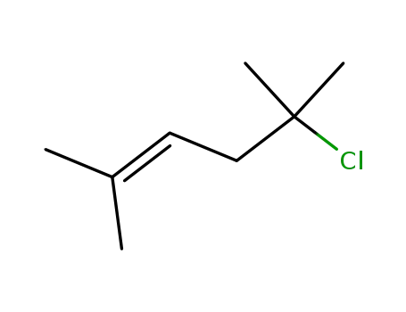 Molecular Structure of 90202-20-3 (5-chloro-2,5-dimethyl-hex-2-ene)