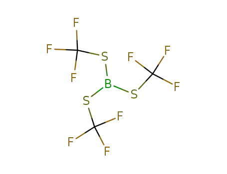 Molecular Structure of 36884-78-3 (tris(trifluoromethylsulfanyl)borane)