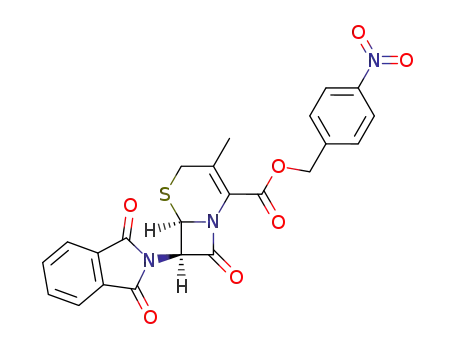 (6<i>R</i>)-3-methyl-8-oxo-7<i>t</i>-phthalimido-(6<i>r</i><i>H</i>)-5-thia-1-aza-bicyclo[4.2.0]oct-2-ene-2-carboxylic acid 4-nitro-benzyl ester