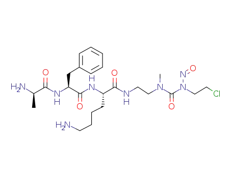 N-(2-chloroethyl)-N'-methyl-N'-[2-(D-alanyl-L-phenylalanyl-L-lysyl-amino)ethyl]-N-nitrosourea