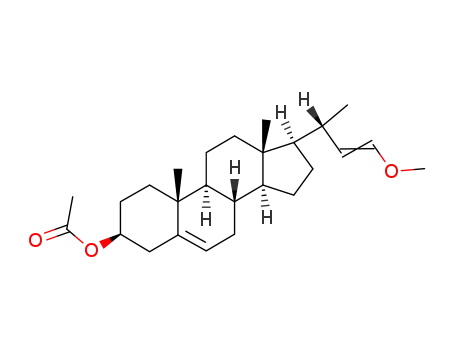 Acetic acid (3S,8S,9S,10R,13R,14S,17R)-17-((E)-(S)-3-methoxy-1-methyl-allyl)-10,13-dimethyl-2,3,4,7,8,9,10,11,12,13,14,15,16,17-tetradecahydro-1H-cyclopenta[a]phenanthren-3-yl ester