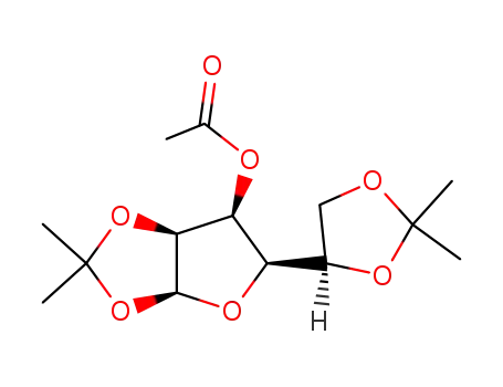 Molecular Structure of 29586-98-9 (3-O-acetyl-1,2,5,6-di-isopropylidene-α-D-glucofuranose)