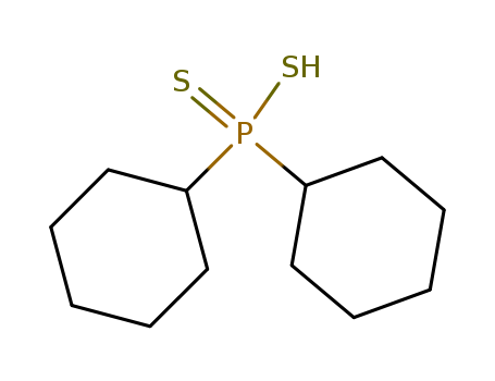 Phosphinodithioic acid,P,P-dicyclohexyl-