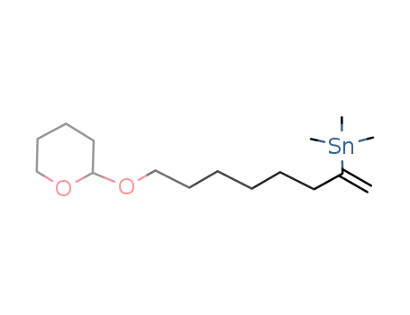 Stannane,
trimethyl[1-methylene-7-[(tetrahydro-2H-pyran-2-yl)oxy]heptyl]-