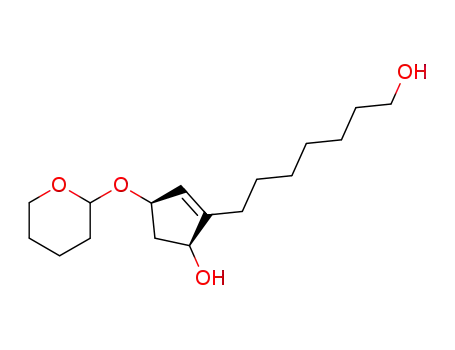 Molecular Structure of 71268-74-1 ((1S<sup>*</sup>,4R<sup>*</sup>)-2-(7-hydroxyheptyl)-4-(tetrahydropyran-2-yloxy)cyclopent-2-en-1-ol)