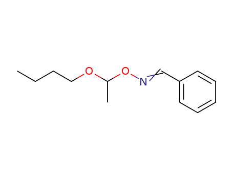 Molecular Structure of 98382-11-7 (Benzaldehyde, O-(1-butoxyethyl)oxime)