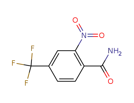 Molecular Structure of 22227-55-0 (2-NITRO-4-TRIFLUOROMETHYLBENZAMIDE  97)