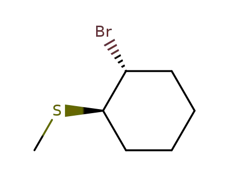 Cyclohexane, 1-bromo-2-(methylthio)-, trans-