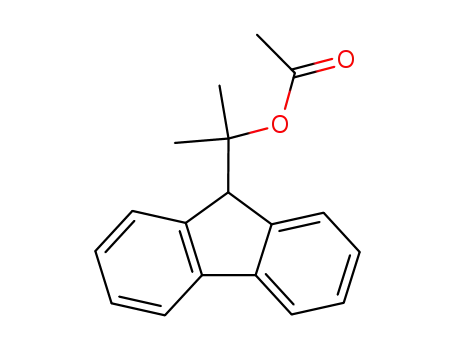 Molecular Structure of 85055-86-3 (1-(fluoren-9-yl)-1-methylethyl acetate)
