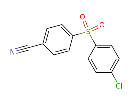 Molecular Structure of 80988-11-0 (1-(4-chlorophenylsulfonyl)-4-cyanobenzene)