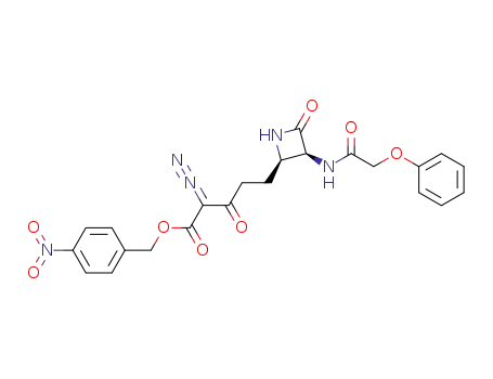 cis-α-diazo-β,4-dioxo-3-[(phenoxyacetyl)amino]-2-azetidinepentanoic acid, (4-nitrophenyl)methyl ester