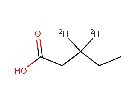 Molecular Structure of 83741-74-6 (PENTANOIC-3,3-D2 ACID)