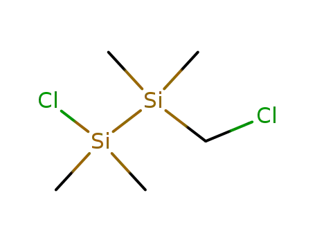 Molecular Structure of 18143-50-5 (1-chloro-2-chloromethyl-1,1,2,2-tetramethyl-disilane)