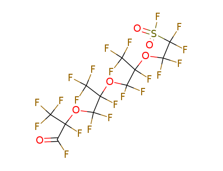 Propanoyl fluoride,
2,3,3,3-tetrafluoro-2-[1,1,2,3,3,3-hexafluoro-2-[1,1,2,3,3,3-hexafluoro-2-
[1,1,2,2-tetrafluoro-2-(fluorosulfonyl)ethoxy]propoxy]propoxy]-