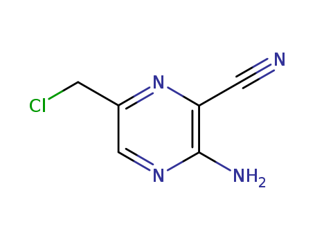 2-Pyrazinecarbonitrile,3-amino-6-(chloromethyl)-
