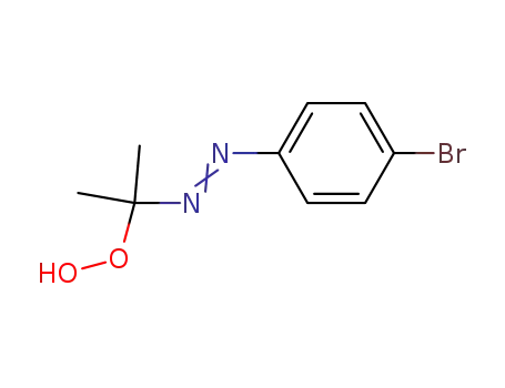 Molecular Structure of 72447-41-7 (Hydroperoxide, 1-[(4-bromophenyl)azo]-1-methylethyl)